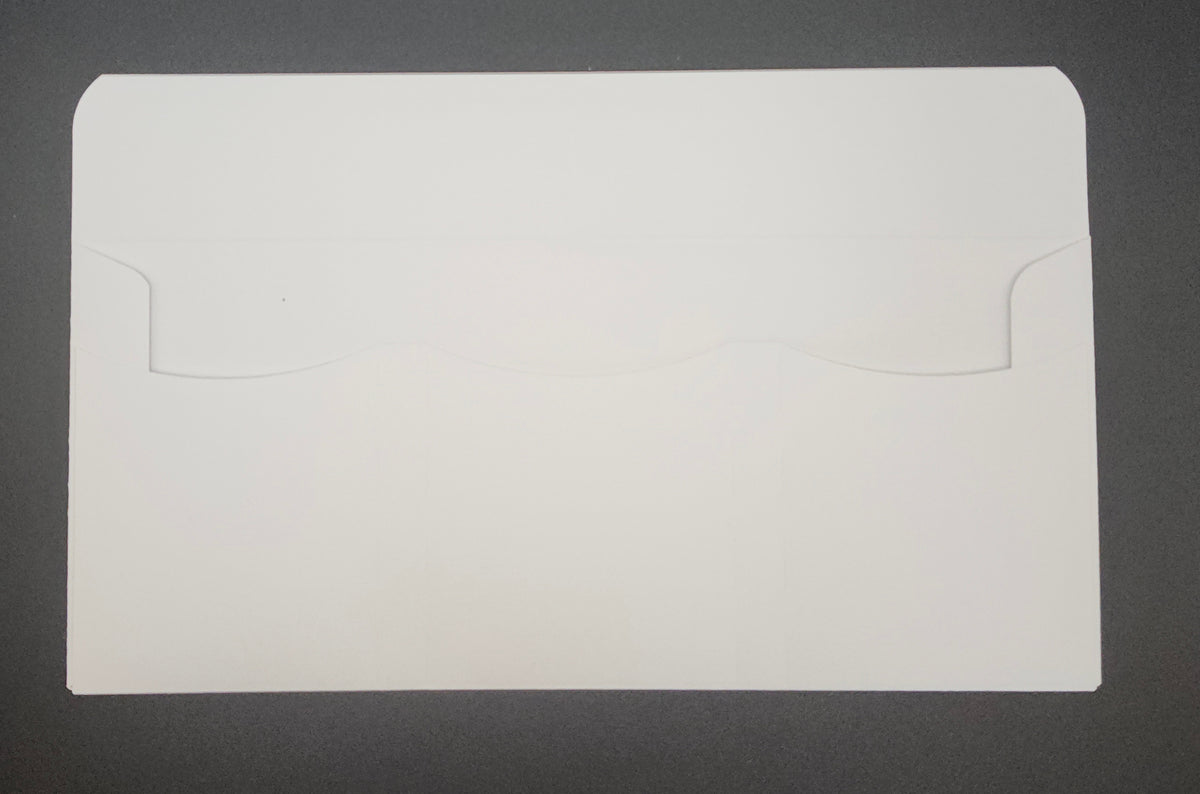 3-Pocket Envelope Insert - White