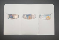 3-Pocket Envelope Insert - White