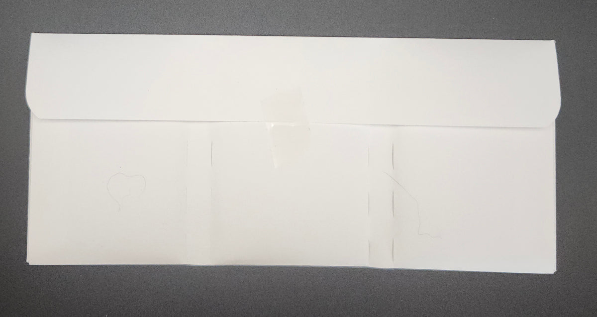 3-Pocket Envelope Insert - White